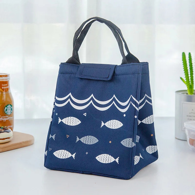 Функциональная сумка холодильник с узором для ланча портативная изолированная