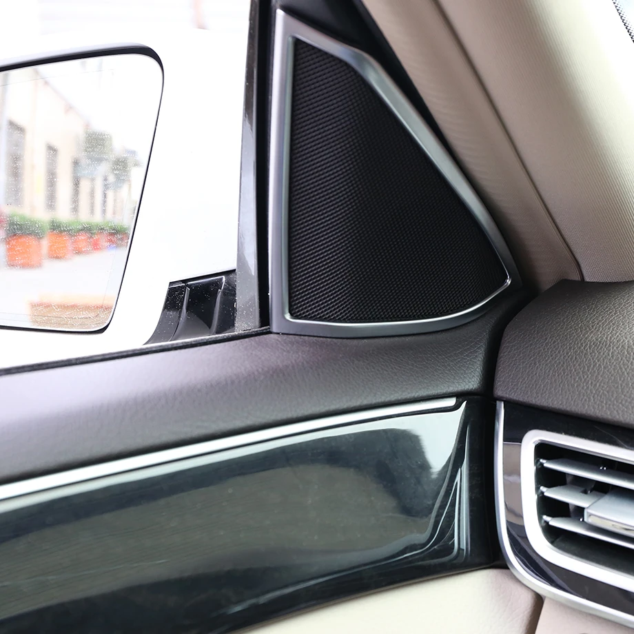 Хромированная накладка на дверную колонку для интерьера Mercedes Benz E Class W212 2012-2015 |