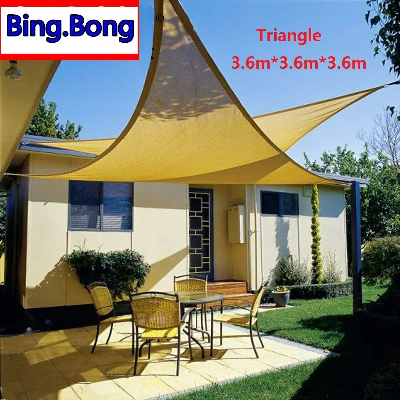 Уличный солнцезащитный козырек Солнцезащитная сетка из ПЭНД с треугольниками