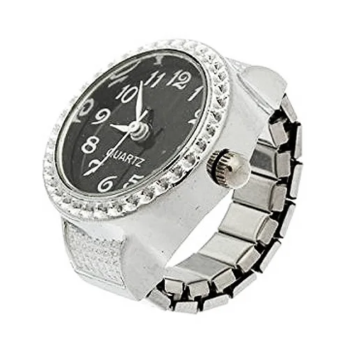 Женские кварцевые часы YCYS Ring из серебристого сплава|sphere| |