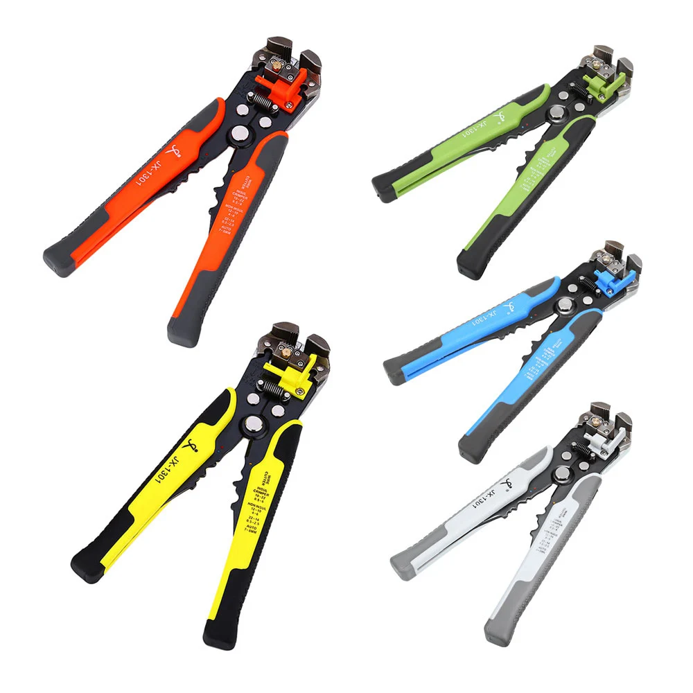 

JX1301 Cable Wire Stripper Cutter Crimper Automatic Multifunctional TAB Terminal Crimping Stripping Plier Tools