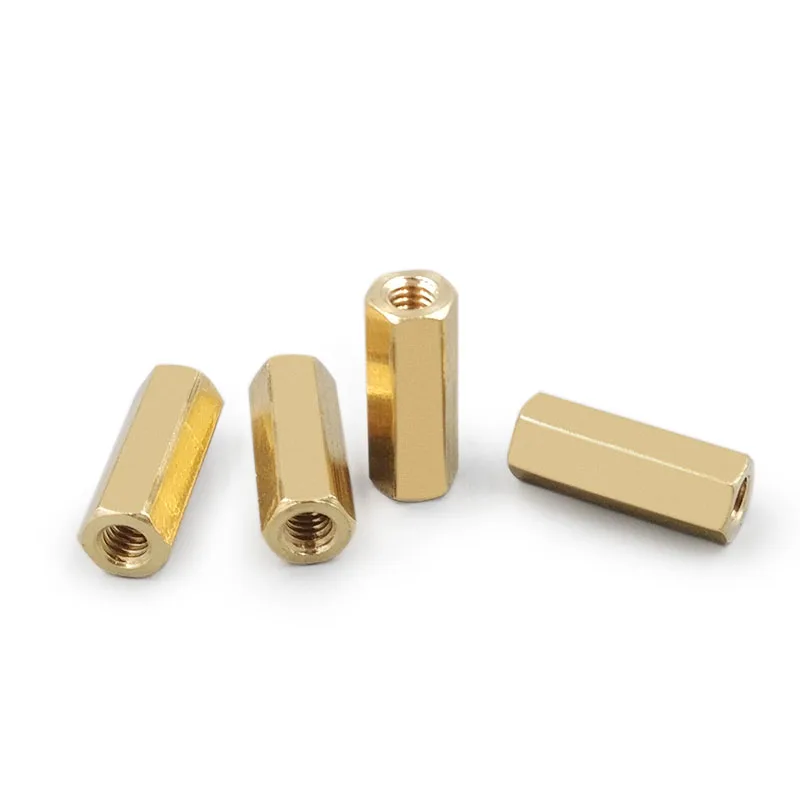 Шестигранная латунная Колонка M6 двойная колонка шасси шестигранная медная