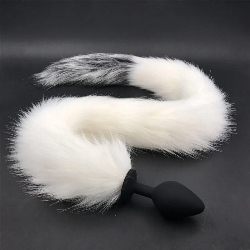 Anus Bead Tails Anal Plug Faux Animal Plush Tail Butt Plugs Silicone Stopper Toy Sex Product for Couples H8-5- | Красота и здоровье