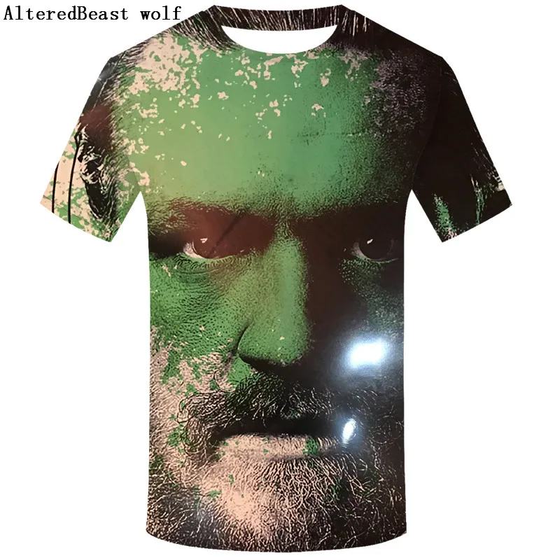 as picture Лето, Conor McGregor king is back, дизайнерская футболка с принтом и коротким рукавом, мужские футболки, забавная футболка - Цвет: as picture