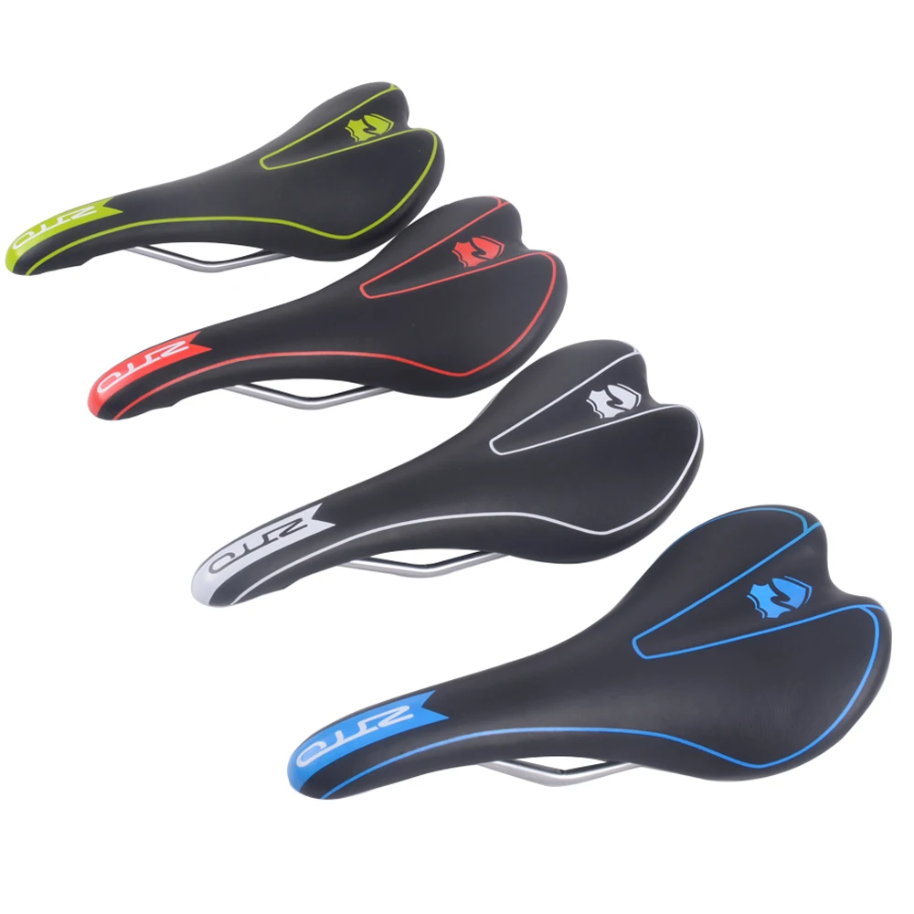 

1pcs ZTTO MTB Mountain Bike Road Bicycle Cycling Parts Pain-Relief CR-MO Rail Synthetic Leather Comfort Saddle Seat 4 Colors