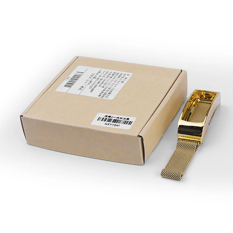 Luxury gold Миланский Браслет-петля для huawei Honor Band 3 из нержавеющей стали, рамка для часов с магнитной пряжкой, умный Браслет, сменный ремешок - Цвет: Luxury gold