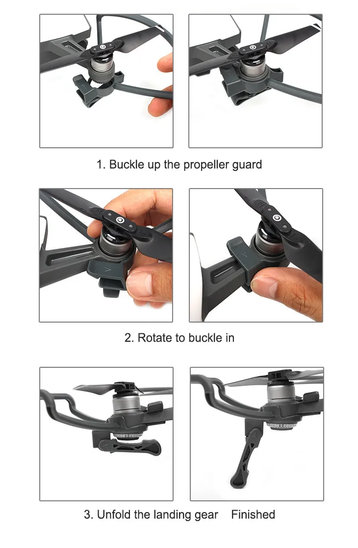 Защита пропеллера HIPERDEAL + расширенные ножки для DJI SPARK Drone RC запасной Квадрокоптер