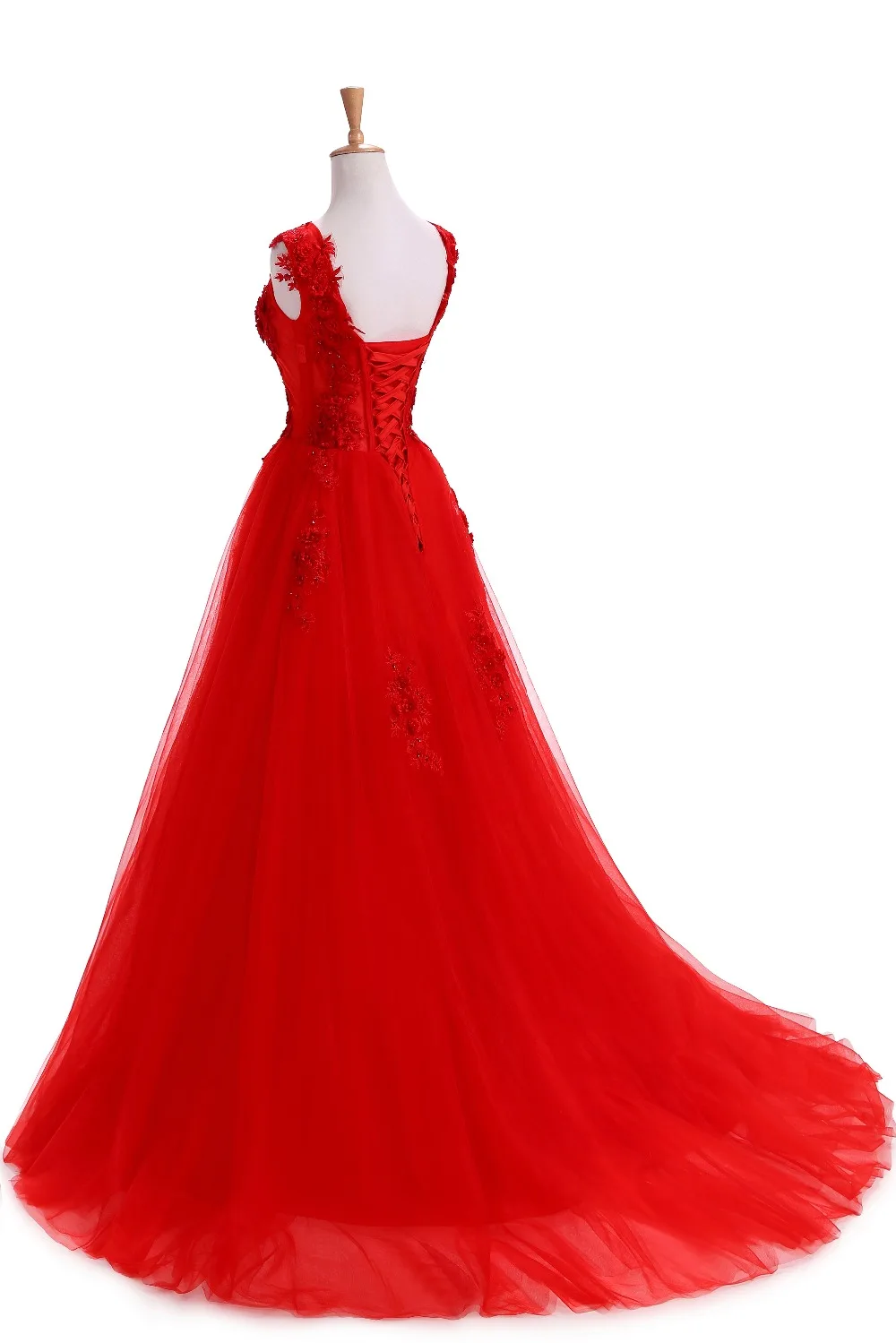 Robe De Soiree красные вечерние платья длинного размера плюс фатиновое платье на