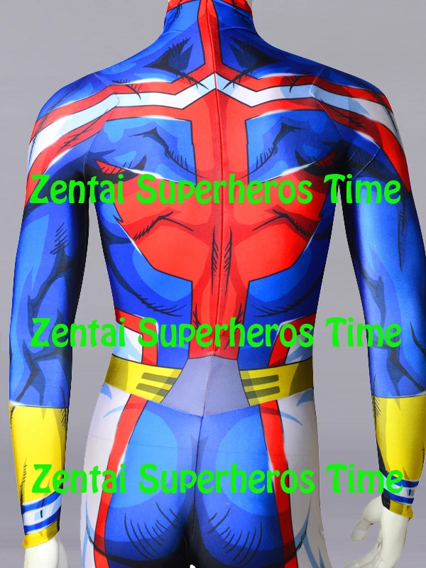 Карнавальный костюм All Might Toshinori Yagi MHA My Hero Academia BNHA Boku no мужской Зентаи с 3D принтом