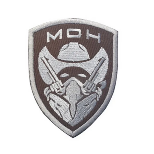 4 Проект медаль honor MOH King Орел, Волк череп Боевая нашивка армейская вышивка/Резиновый значок из ПВХ на нашивка на рюкзак - Цвет: 4