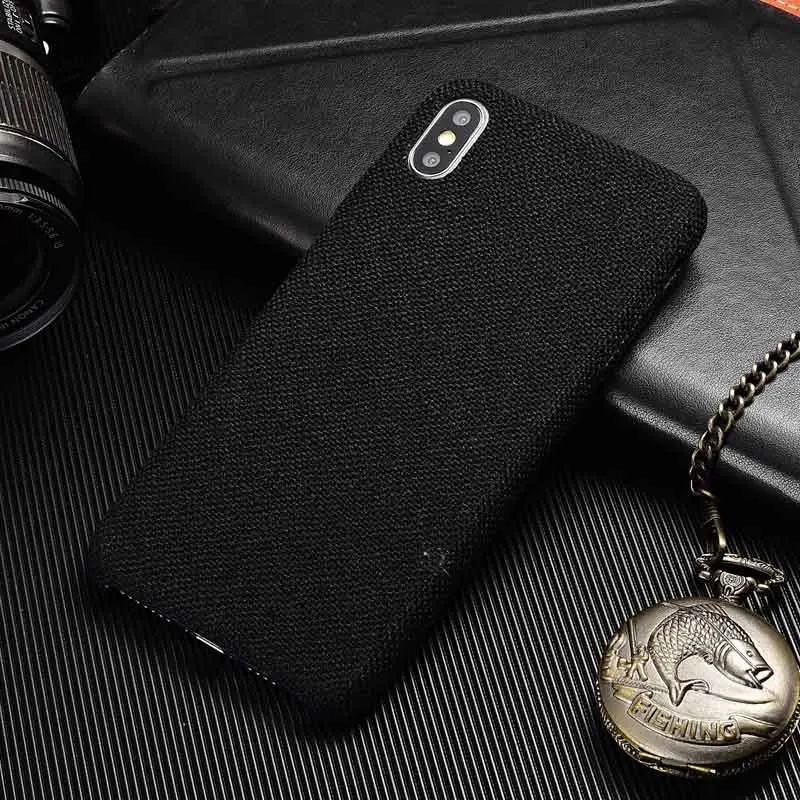 6 Мягкий тканевый чехол с текстурой для iPhone 7, 8, чехол для телефона iPhone 6, 6 S, чехол для iPhone 6S Plus, чехол для iPhone XR, XS MAX - Цвет: 6