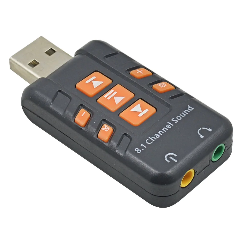 CHIPAL USB 2,0-3D аудио Внешняя USB звуковая карта 8,1 канальный адаптер tarjeta de sonido для Windows Vista/XP Win7 Win8