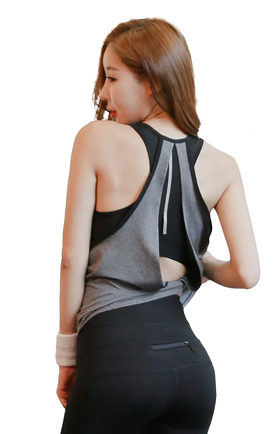 Женский спортивный бюстгальтер 2 в 1 для йоги и бега Быстросохнущий | Женская