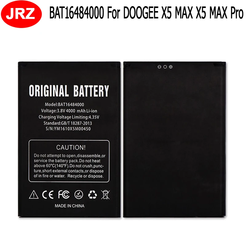 4000 мАч BAT16484000 батарея Для DOOGEE X5 MAX мобильный телефон Замена батареи для pro + трек