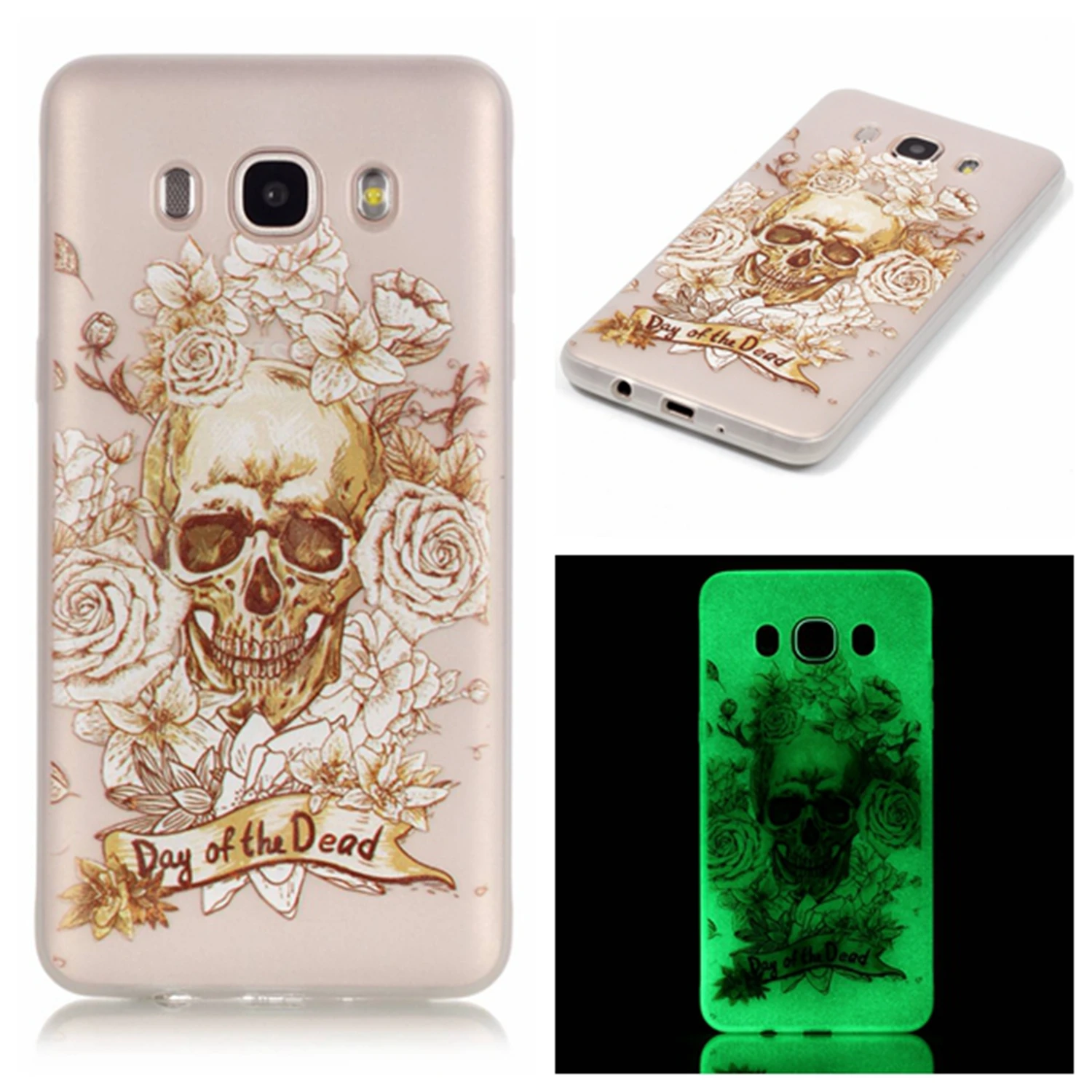 Роскошные Glow ночью телефон случае для Samsung Galaxy J510 J510F J5 2016 J710 J710F J7 чехол Световой