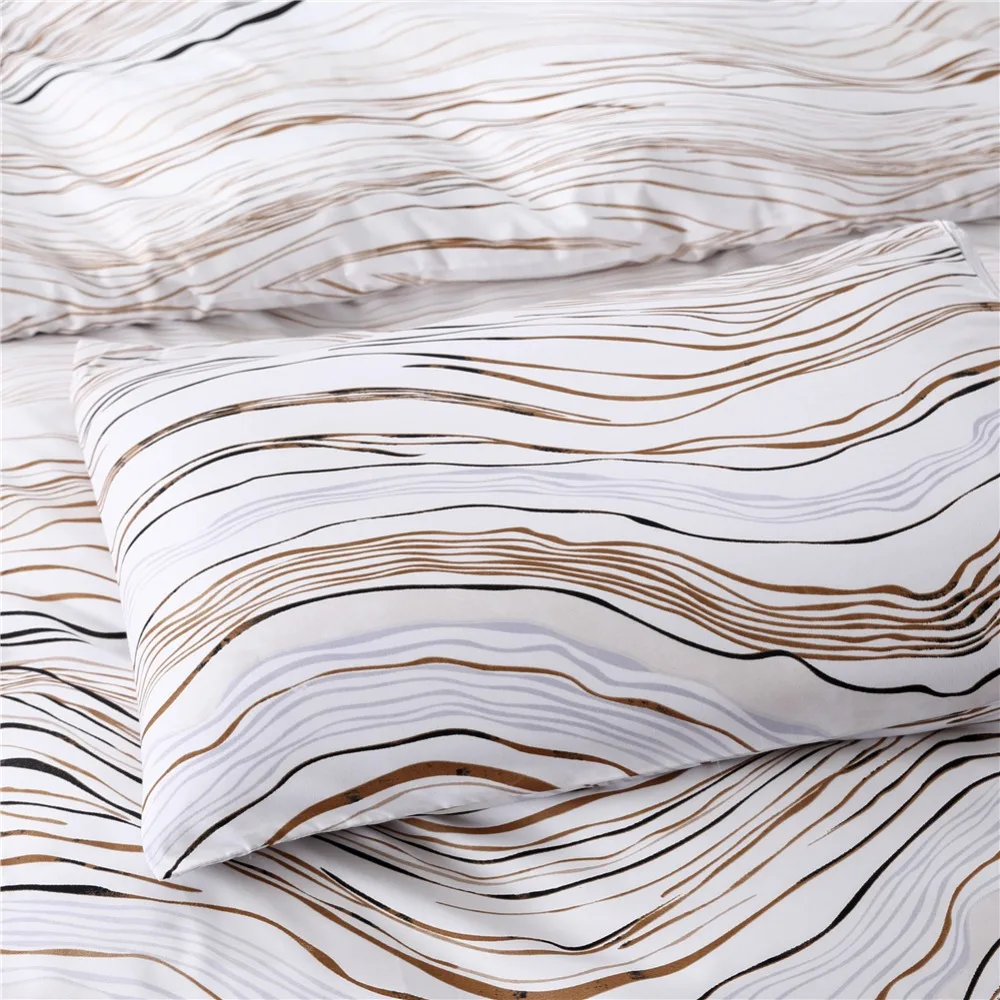 

New Waved Design USA duvet cover set US UK King Queen 3pcs/set modern bedding quilt covers bed set Hotel Decor Duver clothes