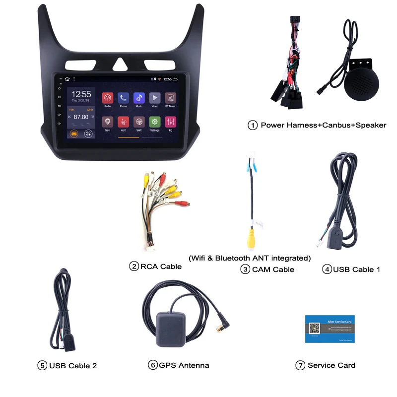2G ram 32G rom Android 8,1 9 дюймов сенсорный экран GPS навигация Радио для Chevrolet cobalt