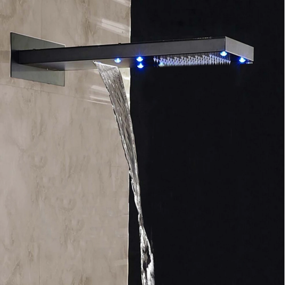 Uythner Новое поступление светодиодный цветной смеситель для ванной комнаты душа