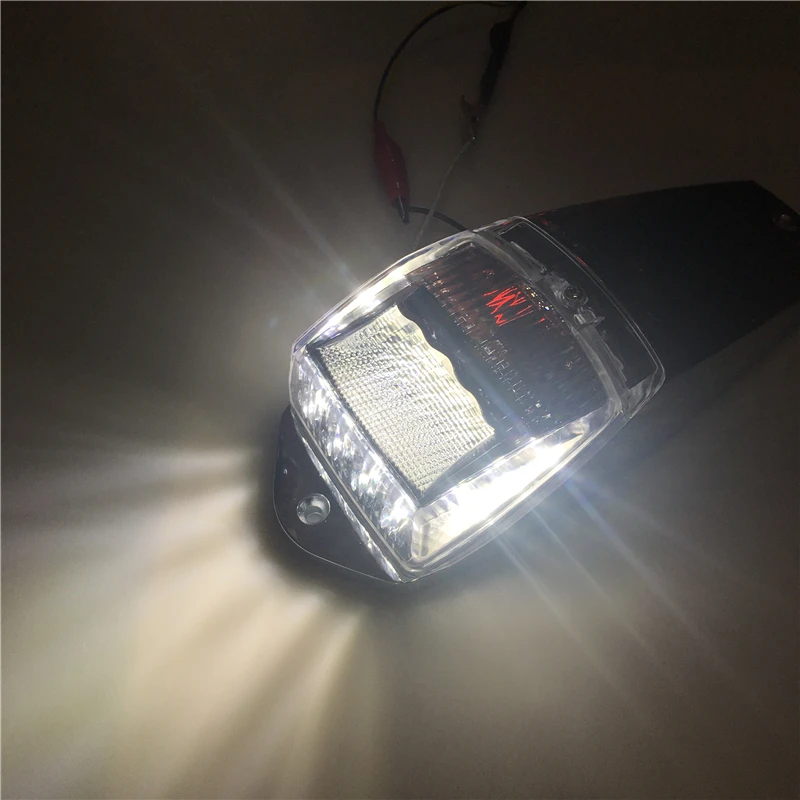 KEYECU 5x 17LED белый светильник на крышу хромированный маркер для кабины бега в сборе