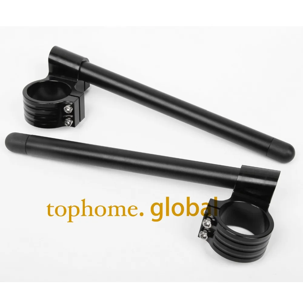 

31/33/35/36/37mm 41/43/45/46/48mm 50/51/52/53/54mm Riser High Clip Ons Handle Bar Fork Tube Lift Clip on Black Pair