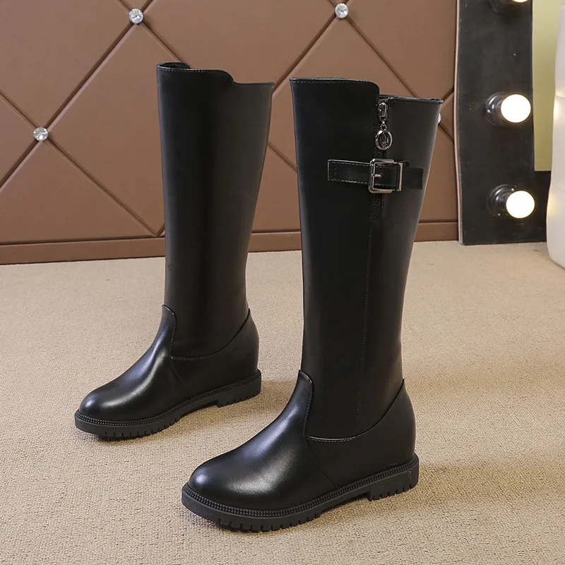 Новые осенне-зимние женские кожаные ботинки на молнии | Обувь