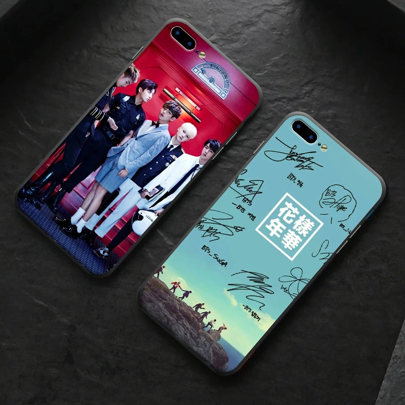 BTS Bangtan мальчиков Новое поступление модные чехол для телефона iPhone 8 7 6 S Plus X 10