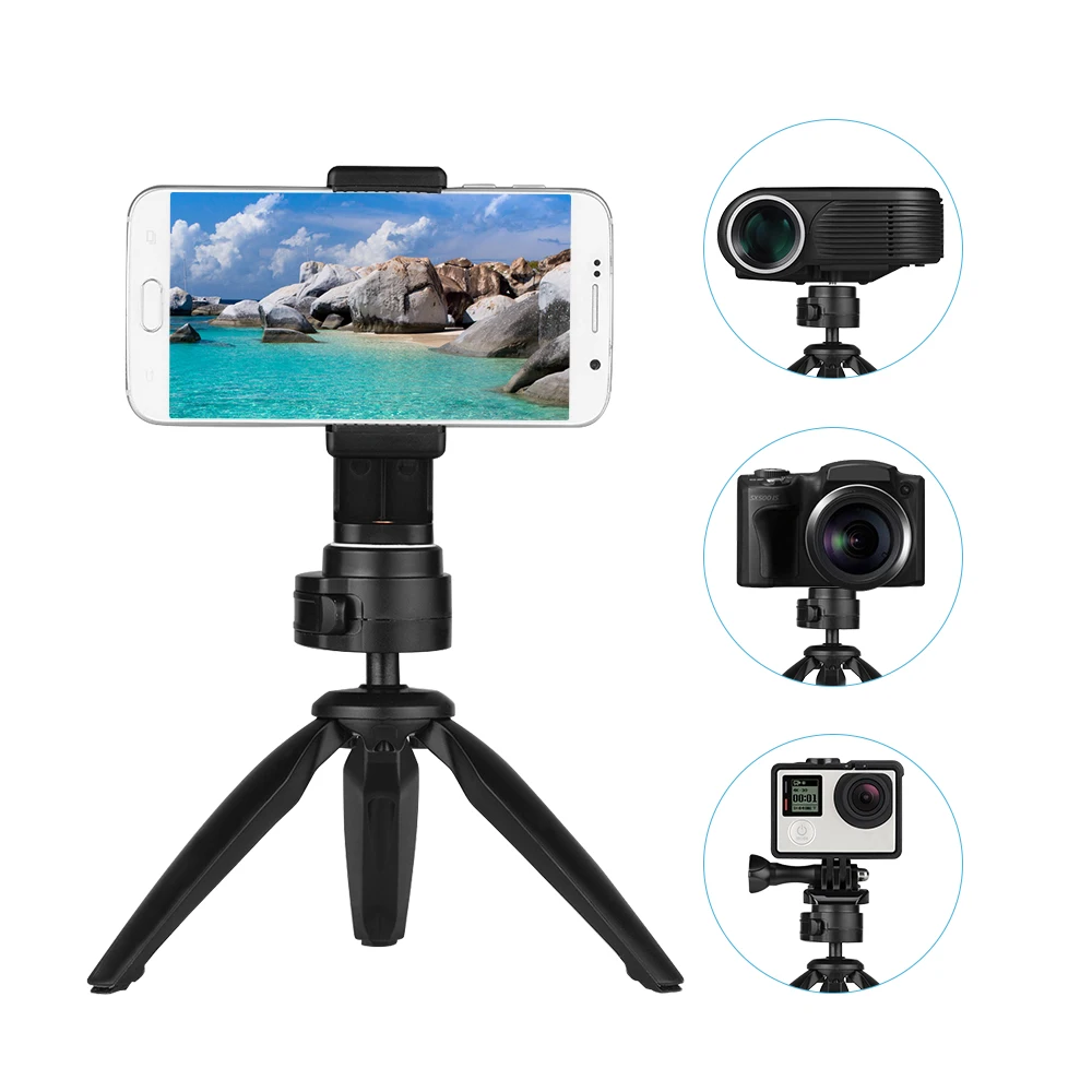 Складной мини штатив Трипод для телефона Спортивная камера с поворотной на 360