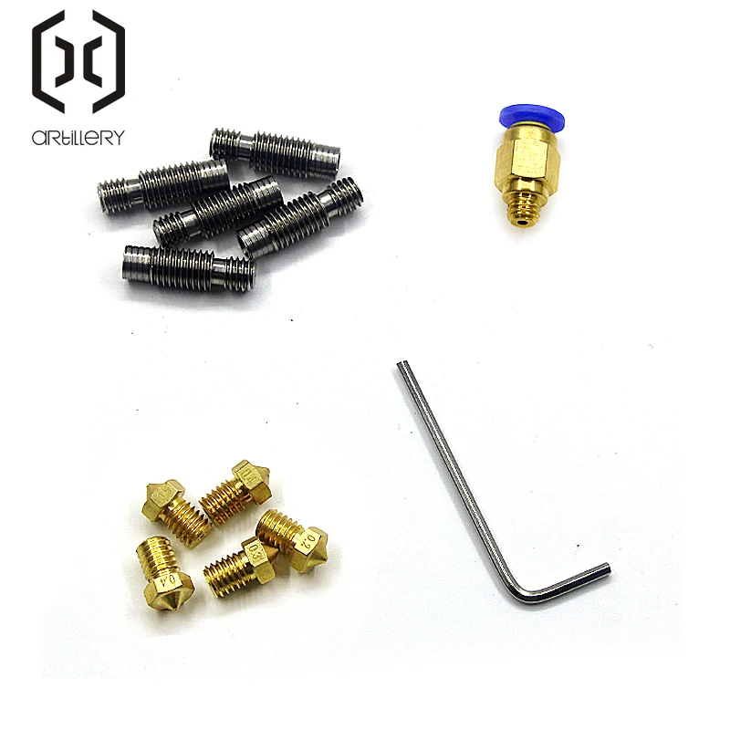 V6 J-Head Hotend 12 В 1,75 мм Экструдер набор 0,4 мм латунная насадка для печатающей головки для 3D-принтера