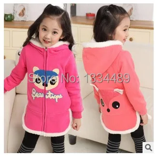 Оформление! только 1 ШТ.! высокое качество фокс pattern Мода девушки пальто для зимы