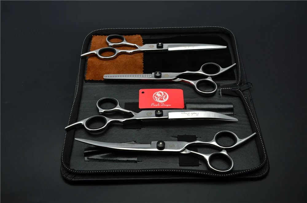 4 шт. профессиональные ножницы для стрижки и филировки домашних животных 7 0 дюйма