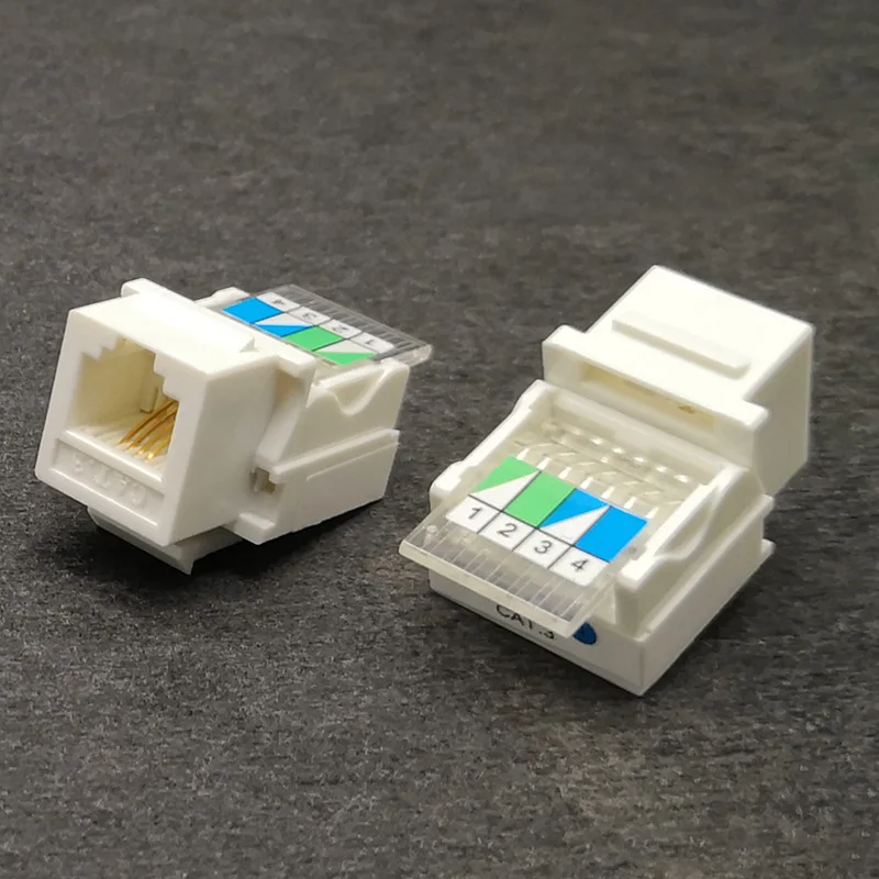 10 Units -Keystone Plug Wall Jack RJ11 Voice Module Cat3 Telephone Keystone | Мобильные телефоны и аксессуары