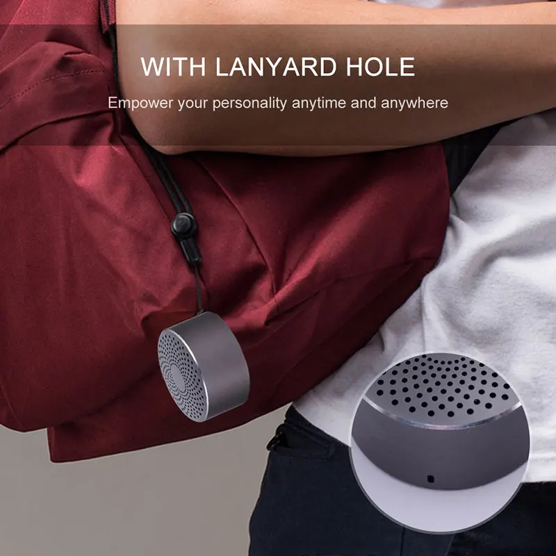 Q3 Портативный мини сабвуфер Bluetooth Динамик с микрофоном метал для смартфонов Ipad