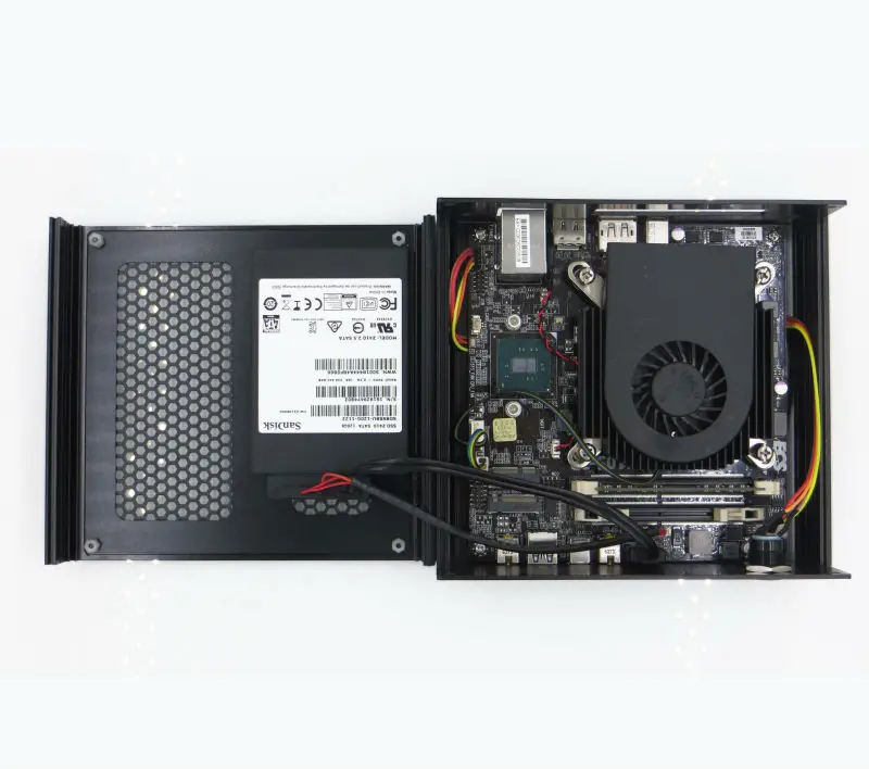 2017 icelemon DIY Многоцелевой Mini PC с высокой конфигурации Intel i7 6700 т 4C8T Max 3.6 ГГц HD Graphics 530