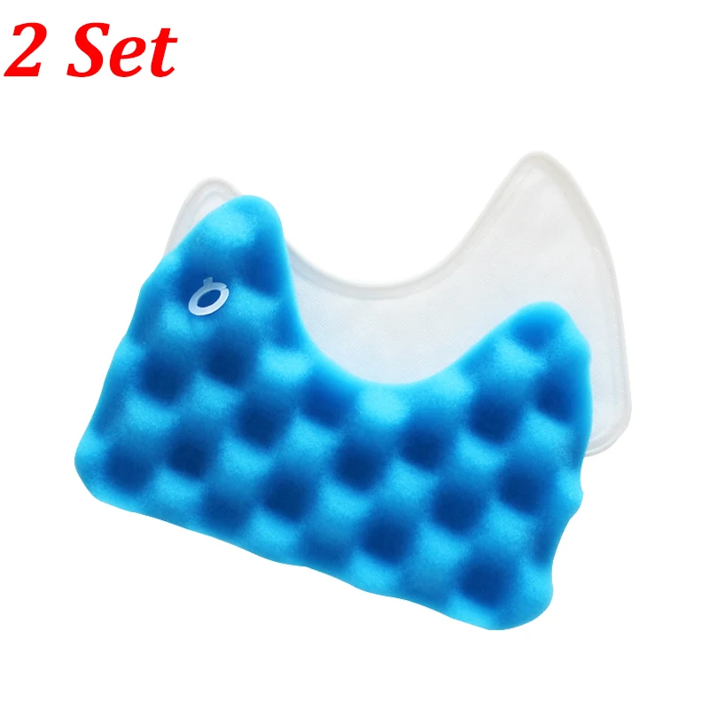 

2 Set Blue Sponge Filters for Samsung DJ97-00492A SC6520 SC6530/40/50/60/70/80/90 SC68 Robot Vacuum Cleaner Dust Hepa Filter
