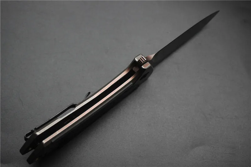 ZT0801CF шарикоподшипник складной нож D2 Титан углеродное волокно Кемпинг Охота выживания кухонные ножи Открытый Рыбалка EDC инструмент