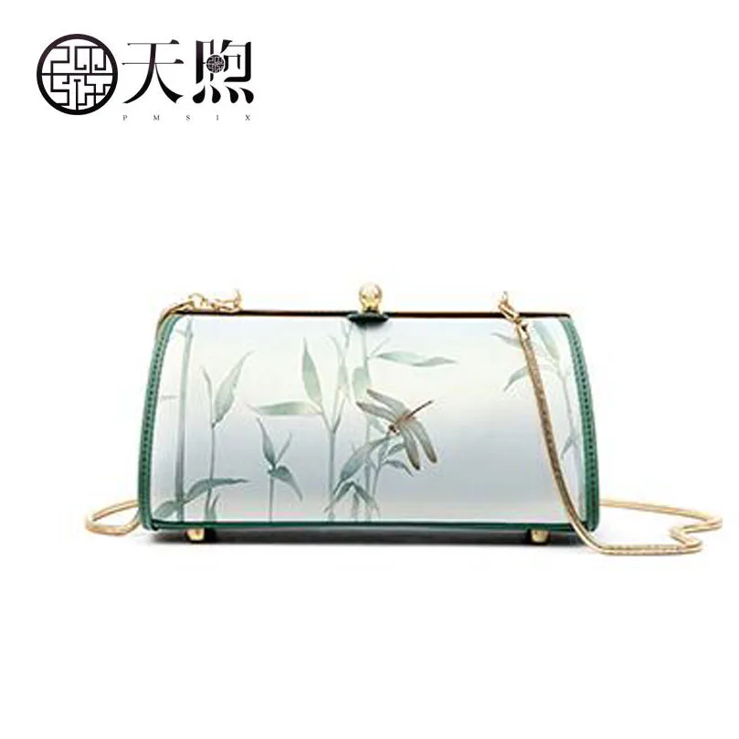 Pmsix original art designer 2017 spring and summer leather small clip mini handbag shoulder bag | Багаж и сумки