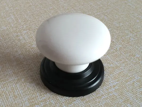 Белые пуговицы для платья пуговица ручки ящиков Ручки Керамическая Ручка