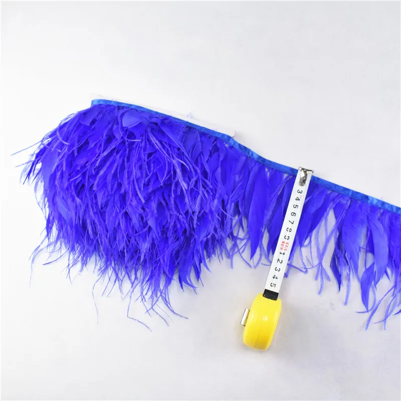 1 метр королевские синие перья страуса гусиные ribbonTrims перо ремесла карнавальный