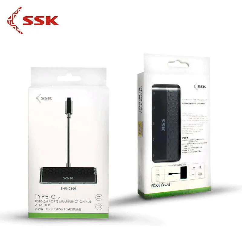 USB C 3 1 4 порта USB3.0 концентратор конвертер адаптер + Быстрая зарядка порты для новых