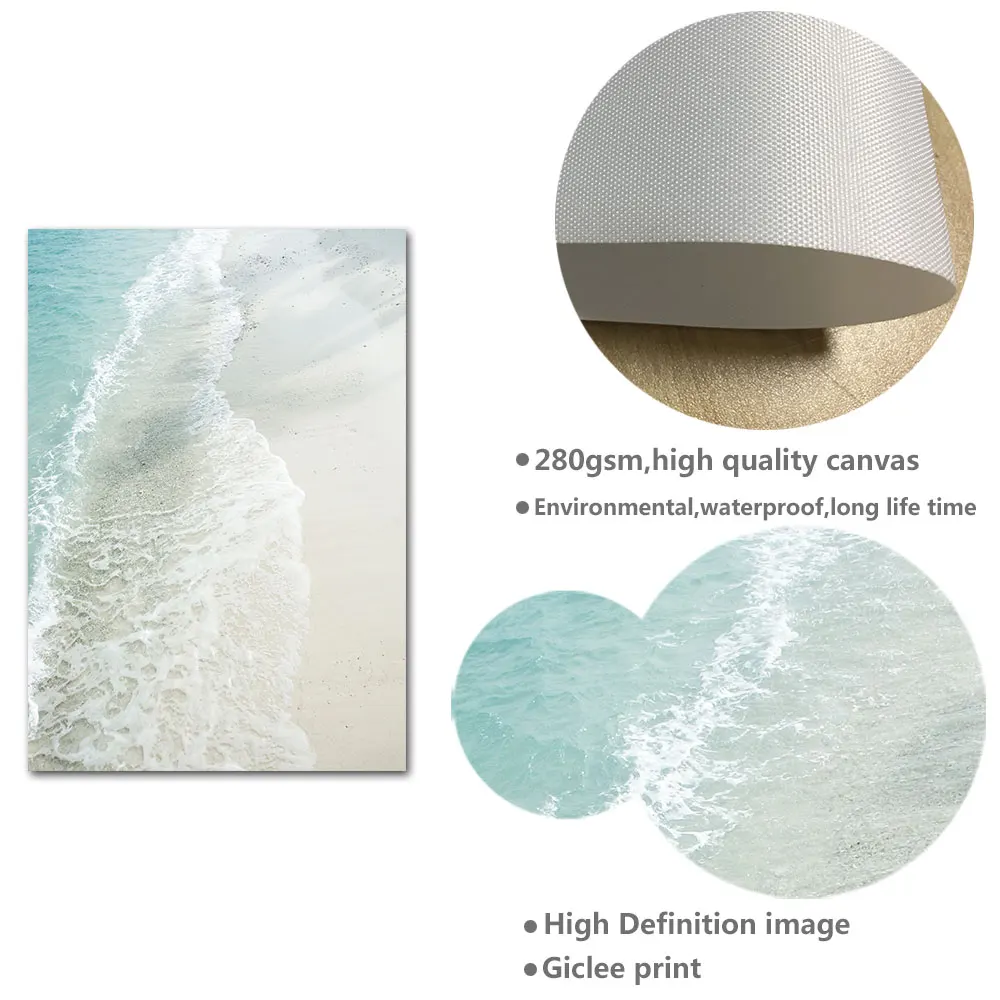 Настенная картина с изображением заката океанского пейзажа тропический морской