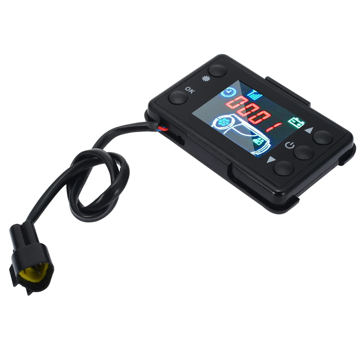 12V/24V Универсальный нагреватель воздуха для автомобиля ЖК дисплей монитор