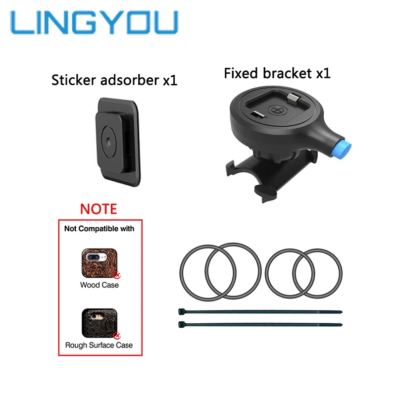 Sticker n Holder Универсальный держатель для мобильного телефона для велосипеда, мотоцикла, велосипеда, руля, подставка, gps крепление, кронштейн для iPhone, samsung, Xiaomi, huawei - Цвет: Sticker n Holder