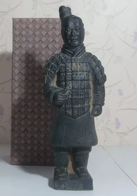 F 30 cm Terra Cotta воины глиняные солдатики статуя династии Цинь старый античный - Цвет: F 30 cm