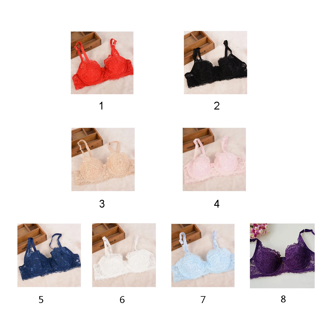 Модное пикантное женское белье 3/4 чашка минимайзер пуш ап кружева вышивка