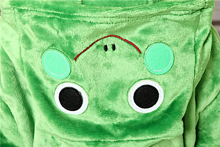 Аниме милая лягушка для костюмированных вечеринок Onesie детей фланель животные