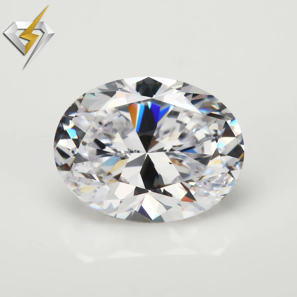 50 piece AAAAA High quality of the whole network Synthetic White oval shape Cut Imitation natural cubic zirconia make cz ring | Украшения и