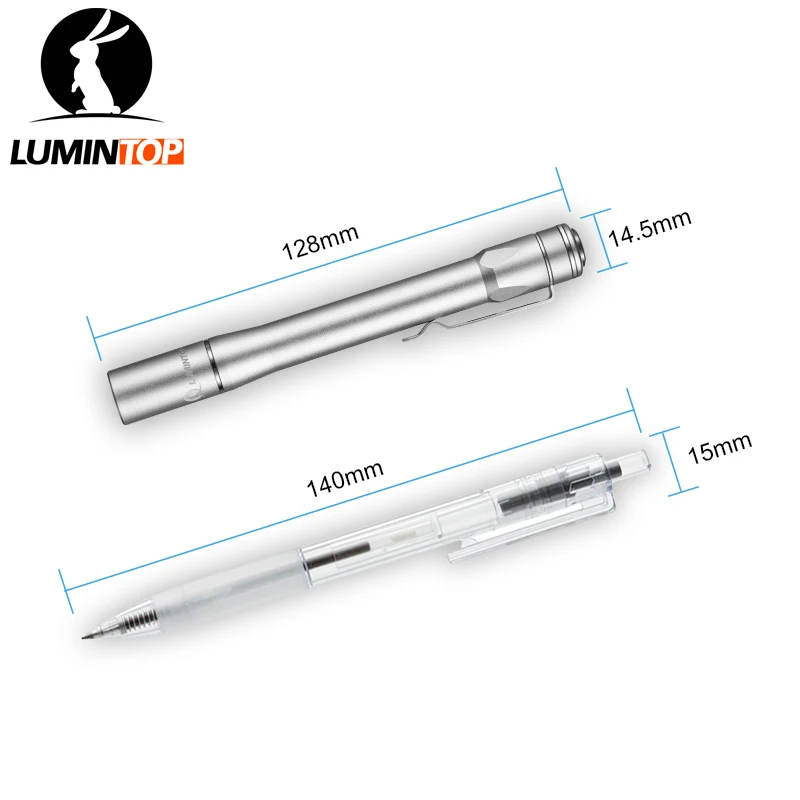 Светильник ручка LUMINTOP IYP365 серебристый двухсторонний переключатель режима