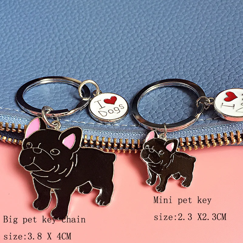 Милый брелок мини-брелок для домашних животных автомобиля металлические брелки