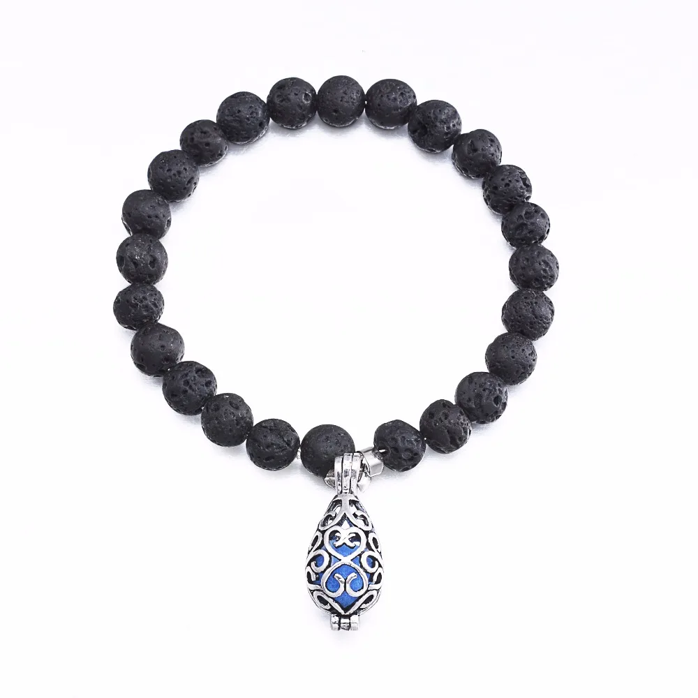 Античный серебряный цвет винтажная клетка филигранные диффузоры кольца для