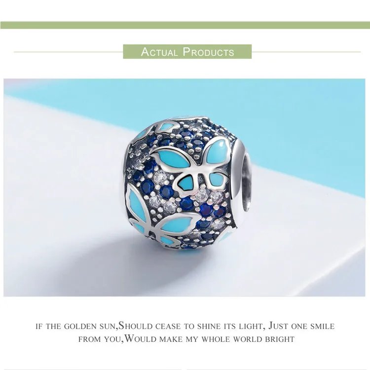 Серебряный S925 fit Pandora браслет Маргаритка Снежинка Единорог Жук бусины кролик 925 DIY Циркон Скелет перо мир руки талисманы